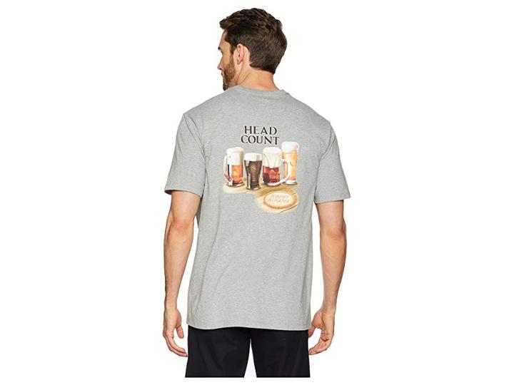 Tommy Bahama Head Count T-shirt (grey Heather) Men's T Shirt