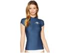 Billabong Surf Dayz Performance Fit Short Sleeve (midnight Navy) Women's Swimwear
