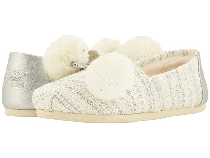 Toms Alpargata (white/silver Holiday Woven (vegan)) Women's Shoes