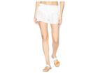Polo Ralph Lauren Eyelet Patchwork Cover-up Shorts (white) Women's Swimwear