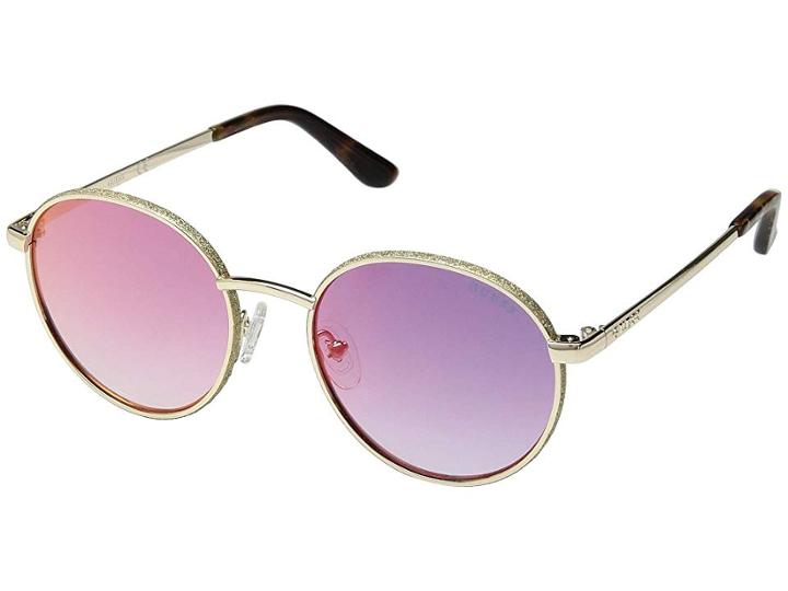 Guess Gu7556 (gold/bordeaux Mirror) Fashion Sunglasses