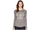 Rock And Roll Cowgirl Long Sleeve Tee 48t5555 (charcoal) Women's T Shirt