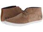 Fred Perry Byron Mid Suede (driftwood/insignia Blue/) Men's Lace Up Casual Shoes