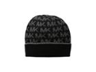 Michael Michael Kors Grid Logo Cuff Hat (black/derby/gunmetal) Cold Weather Hats