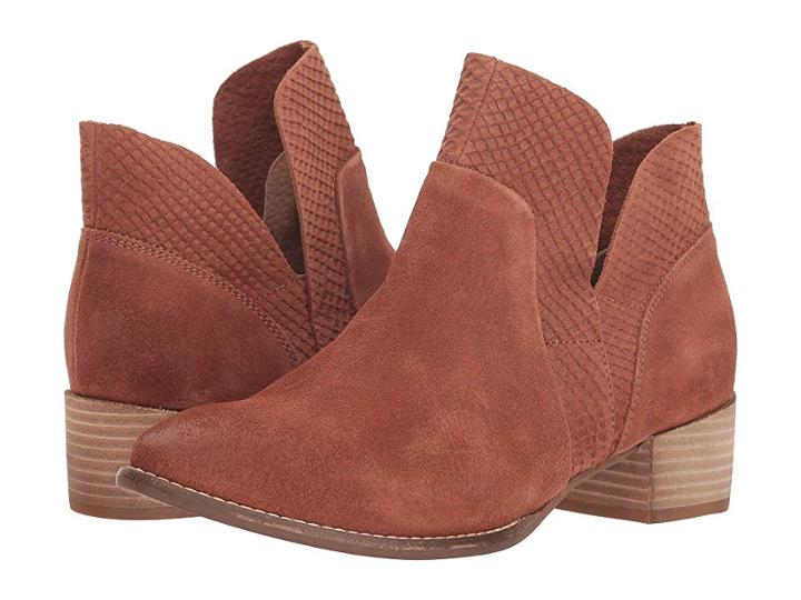 Seychelles Score Bootie (cognac Suede) Women's Zip Boots