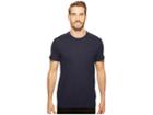 Calvin Klein Faux Double Layer Crew Neck T-shirt (cadet Navy) Men's T Shirt