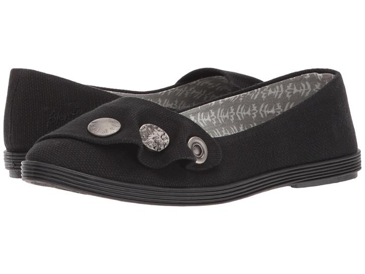 Blowfish Gayls (black Rancher Canvas) Women's Shoes