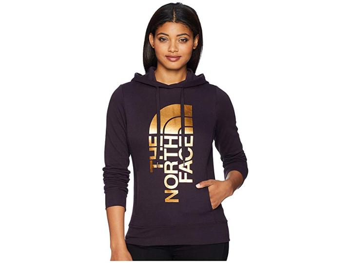 The North Face Trivert Pullover Hoodie (galaxy Purple/gold Foil) Women's Sweatshirt