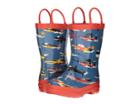 Hatley Kids Monster Boats Rain Boots (toddler/little Kid) (blue) Boys Shoes