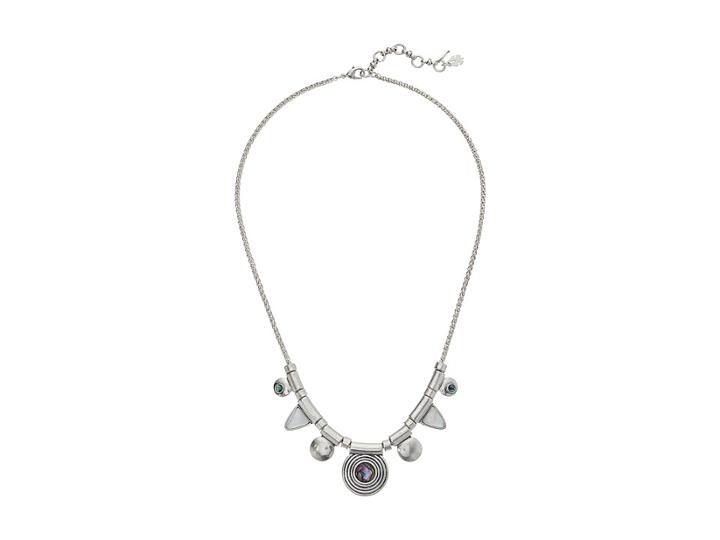 Lucky Brand Collar Link Necklace (silver) Necklace