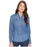 Levi's(r) Womens Tailored Classic Western Shirt (love Blue) Women's Clothing