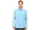 Kuhl Airspeedtm Long Sleeve Top (sky Blue) Men's Long Sleeve Button Up