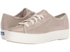 Keds Triple Kick Glitter Suede (champagne) Women's Lace Up Casual Shoes