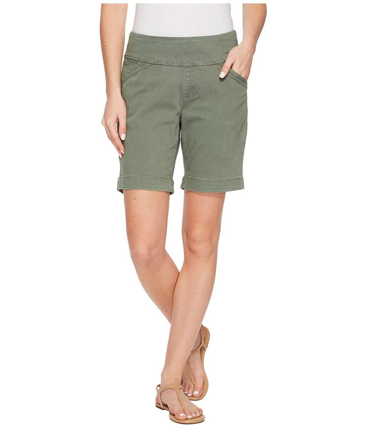Jag Jeans Ainsley Pull-on 8 Shorts In Bay Twill (jungle Palm) Women's Shorts