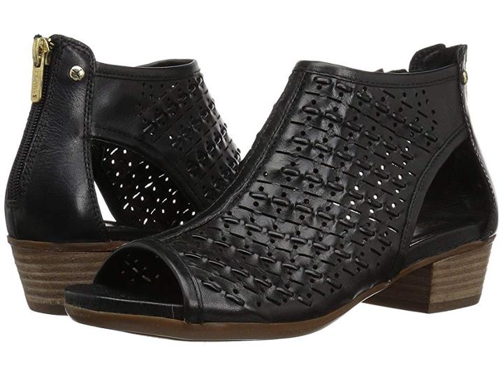 Pikolinos Formentera W9s-1614 (black) Women's Toe Open Shoes