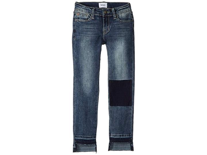 Hudson Kids Hi-lo Ankle Crop Skinny In Avant Wash (big Kids) (avant Wash) Girl's Jeans