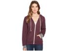 Alternative Adrian Color Block Hoodie (plum Overdye/eco Grey) Women's Sweatshirt