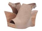 Charles By Charles David Lobby Wedge Sandal (taupe) Women's Sandals