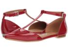 Calvin Klein Ghita Flat (crimson Red) Women's Dress Flat Shoes