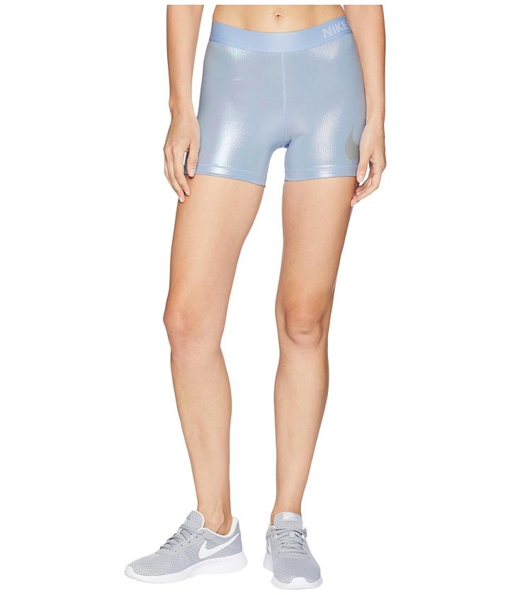 Nike Rise Pack Shorts 3 (royal Tint/metallic Silver) Women's Shorts