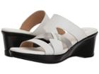 Naturalizer Vivy (white Leather Metallic) Women's Sandals