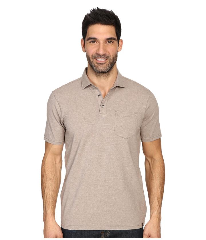 Prana Brock Polo (mud) Men's Clothing