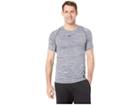 Nike Pro Heathered Short Sleeve Training Top (blue Void/dark Obsidian/black) Men's Short Sleeve Pullover