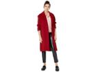 Nevereven Perfect Wool Blend Overcoat (claret) Women's Coat