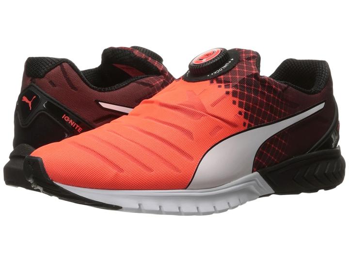 Puma Ignite Dual Disc (red Blast/puma Black/puma White) Men's Running Shoes