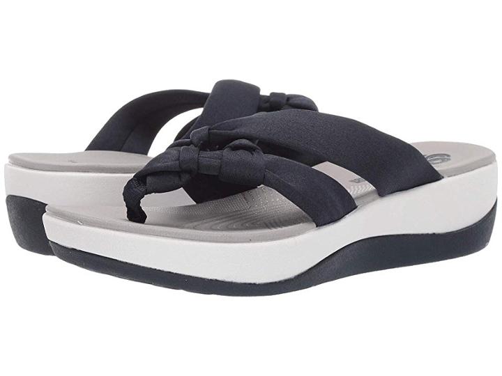 Clarks Arla Jane (navy Heather Textile) Women's Sandals