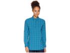 Royal Robbins Spotless Traveler Tunic (blue Coral) Women's Long Sleeve Button Up