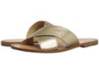 Frye Ruth Criss Cross (gold Metallic Leather) Women's Sandals