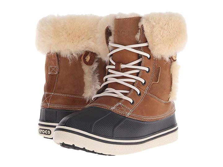 Crocs All Cast Luxe Duck Boot (hazelnut/stucco) Women's Boots