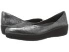 Fitflop Leather Superballerina (anthracite) Women's Clog/mule Shoes