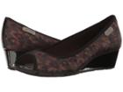 Anne Klein Camrynne (dark Brown Multi Fabric) Women's Wedge Shoes