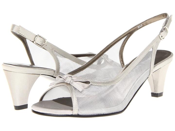 David Tate Prom (silver) Women's Sling Back Shoes