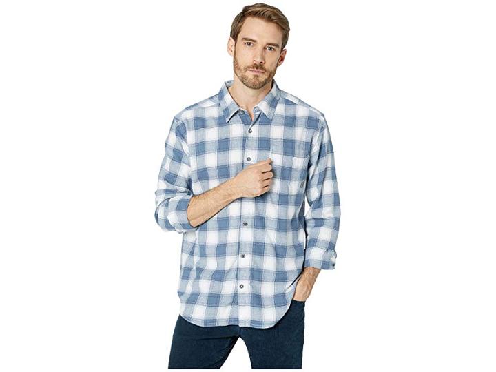 Columbia Boulder Ridge Long Sleeve Flannel (mountain Pop Plaid) Men's Long Sleeve Button Up
