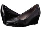 Lifestride Juliana (black Vinci/snake Patent) Women's Wedge Shoes