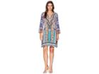 Hale Bob Power Hour Matt Micro Fiber Jersey Dress (teal) Women's Dress