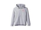 Under Armour Kids Double Knit Hoodie (big Kids) (steel Light Heather/steel Light Heather/black) Girl's Sweatshirt