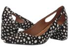 French Sole Courtney2 Heel (black/white Haircalf 1) Women's Shoes