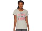 Reebok Crossfit(r) Games Fittest On Earth T-shirt (medium Grey Heather) Women's Clothing
