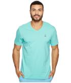 Psycho Bunny Classic V-neck T-shirt (wave) Men's T Shirt