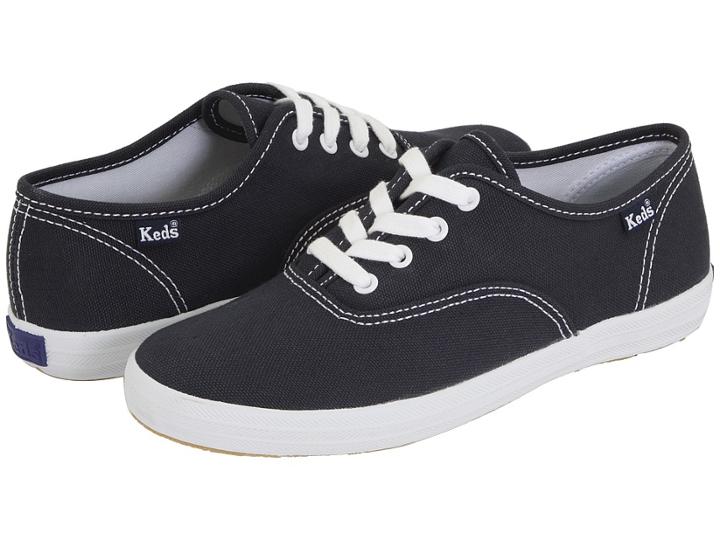 Keds Kids Original Champion Cvo (little Kid/big Kid) (navy Canvas) Girls Shoes