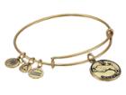 Alex And Ani Taurus Charm Bangle (rafaelian Gold Finish) Bracelet