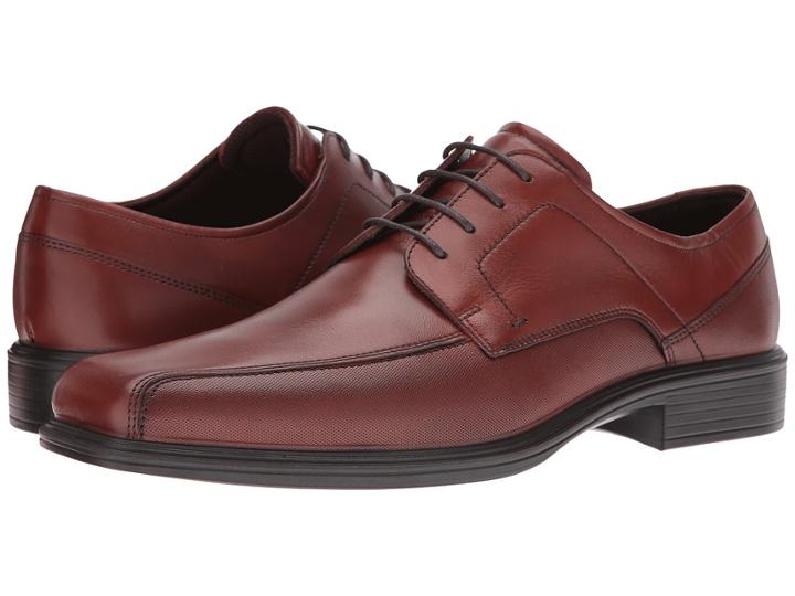 Ecco Johannesburg Tie (cognac) Men's  Shoes