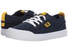 Dc Kids Evan Tx (little Kid/big Kid) (navy/yellow) Boys Shoes