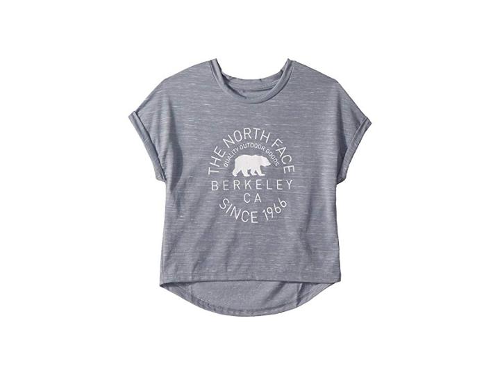 The North Face Kids Long And Short Of It Tee (little Kids/big Kids) (mid Grey Heather) Girl's T Shirt