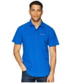 Columbia Cypress Ridge Short Sleeve Top (azul) Men's Short Sleeve Button Up