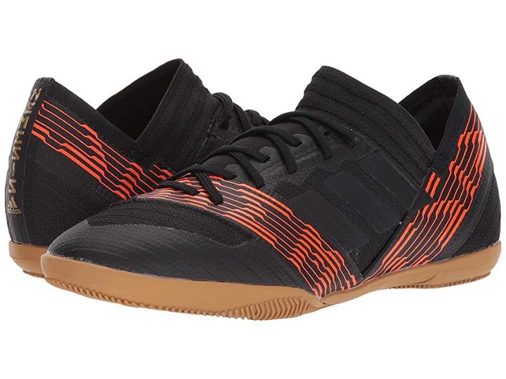 Adidas Kids Nemeziz Tango 17.3 In J Soccer (little Kid/big Kid) (black/black/solar Red) Kids Shoes